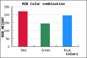 rgb background color #DD90C4 mixer