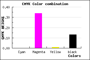 #DD92DA color CMYK mixer