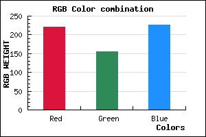 rgb background color #DD9BE3 mixer