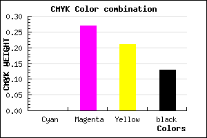#DDA1AE color CMYK mixer