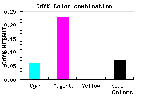 #DDB6EC color CMYK mixer