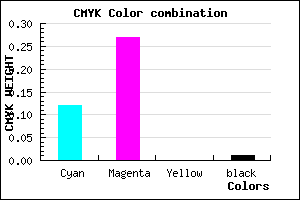 #DDB8FC color CMYK mixer