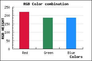 rgb background color #DDBBBB mixer