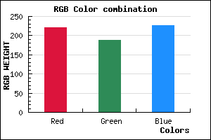 rgb background color #DDBCE2 mixer
