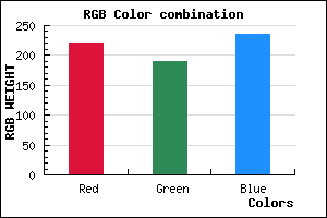 rgb background color #DDBDEB mixer