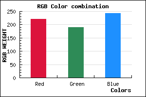 rgb background color #DDBEF2 mixer