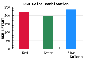 rgb background color #DDC4EC mixer