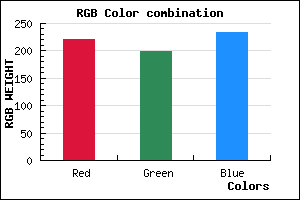 rgb background color #DDC6EA mixer