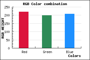 rgb background color #DDC7D0 mixer