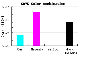 #DDC9E7 color CMYK mixer