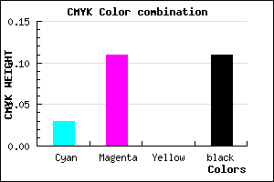 #DDCAE4 color CMYK mixer