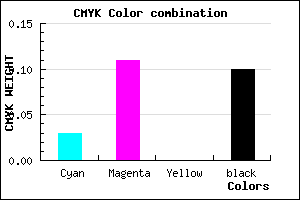 #DDCBE5 color CMYK mixer