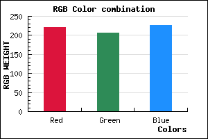 rgb background color #DDCEE2 mixer