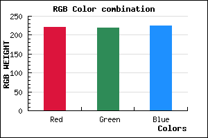 rgb background color #DDDBE1 mixer