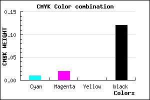 #DDDCE0 color CMYK mixer