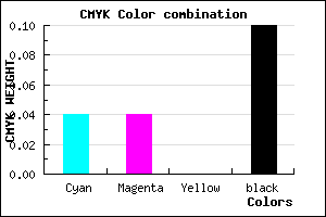 #DDDCE6 color CMYK mixer