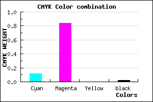 #DD28FA color CMYK mixer
