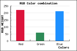 rgb background color #DD3BD3 mixer