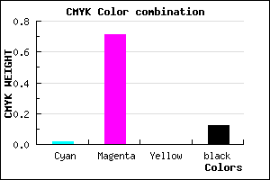 #DD42E1 color CMYK mixer