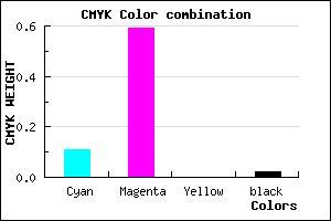 #DE66FA color CMYK mixer