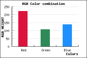 rgb background color #DE6C8A mixer