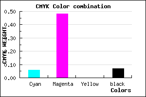 #DE7AEC color CMYK mixer