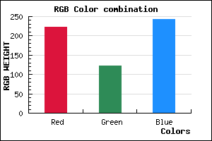 rgb background color #DE7BF3 mixer