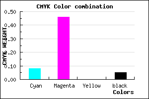 #DE82F2 color CMYK mixer