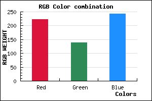 rgb background color #DE8BF3 mixer