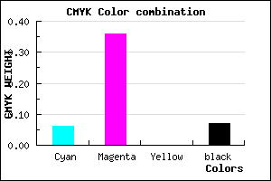 #DE97ED color CMYK mixer