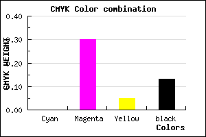 #DE9CD4 color CMYK mixer