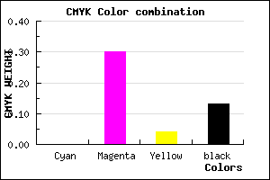 #DE9CD5 color CMYK mixer