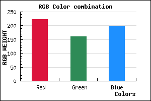 rgb background color #DEA0C6 mixer