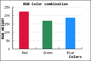 rgb background color #DEA7BB mixer