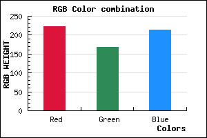 rgb background color #DEA7D5 mixer