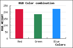 rgb background color #DEB8E0 mixer