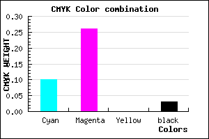#DEB8F8 color CMYK mixer