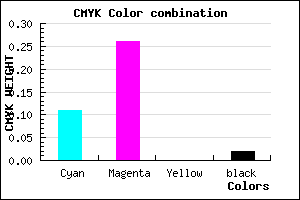 #DEB9FA color CMYK mixer