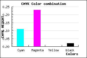 #DEC0FA color CMYK mixer