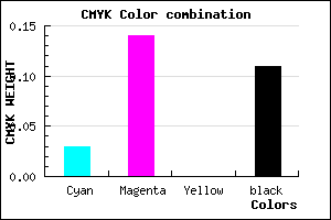 #DEC4E4 color CMYK mixer