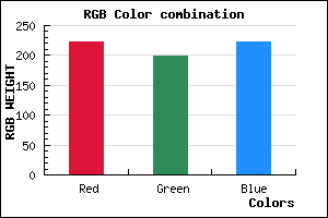 rgb background color #DEC6DE mixer