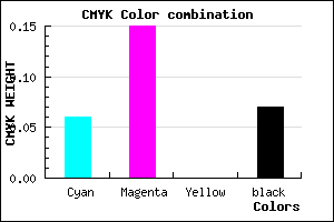 #DEC8EC color CMYK mixer