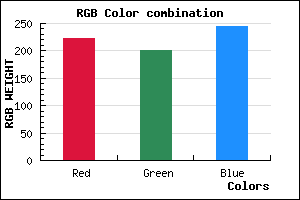 rgb background color #DEC9F5 mixer