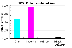 #DECCFC color CMYK mixer