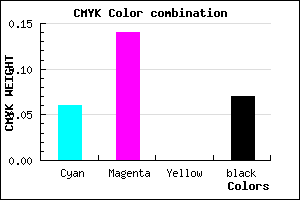 #DECDED color CMYK mixer