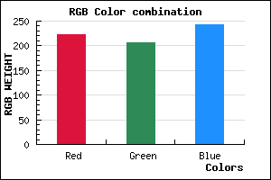 rgb background color #DECFF3 mixer
