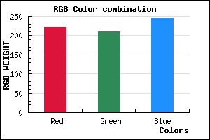 rgb background color #DED1F5 mixer