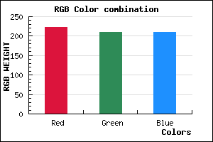 rgb background color #DED2D2 mixer