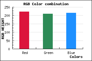rgb background color #DED2D8 mixer