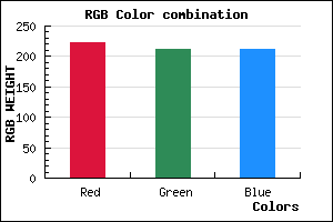 rgb background color #DED3D3 mixer